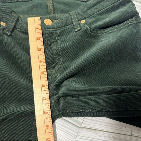 7 FOR ALL MANKIND‎ DARK FOREST GREEN CORDUROY SKINNY PANTS 30 - Picture 8 of 14